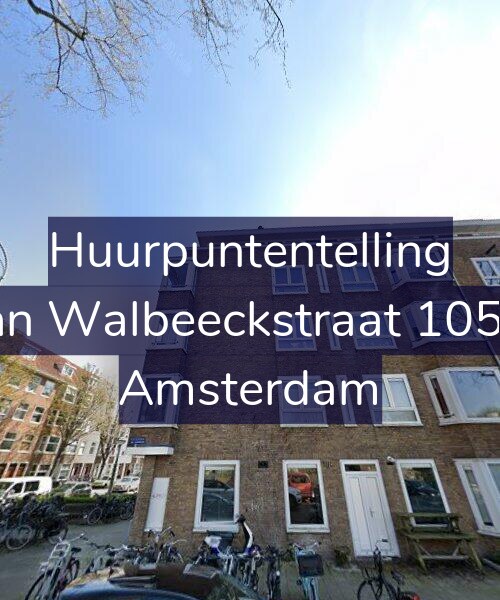 Foto gevel Huurpuntentelling voor Van Walbeeckstraat 105-2, Amsterdam