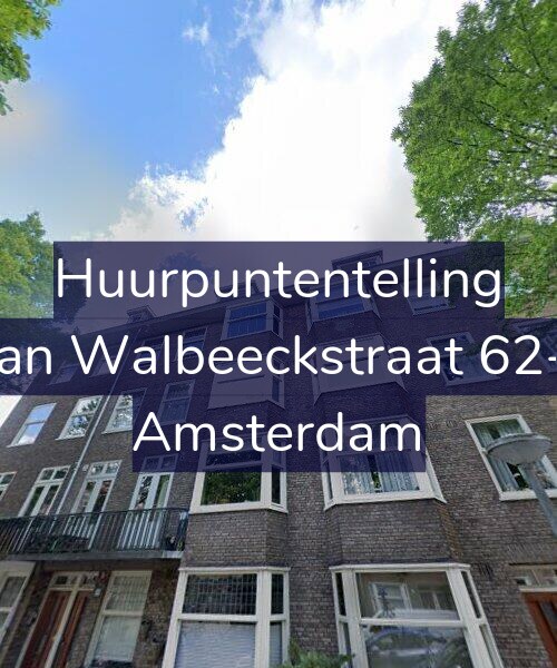Foto gevel Huurpuntentelling voor Van Walbeeckstraat 62-2, Amsterdam
