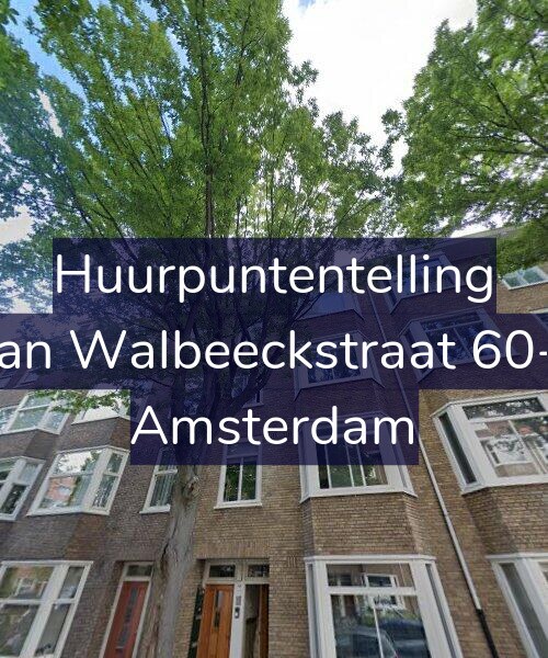 Foto gevel Huurpuntentelling voor Van Walbeeckstraat 60-3, Amsterdam