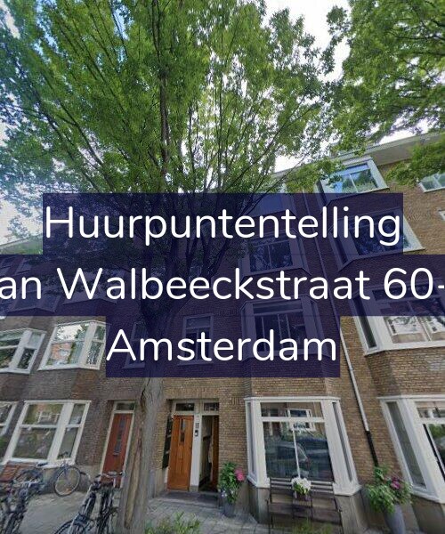 Foto gevel Huurpuntentelling voor Van Walbeeckstraat 60-1, Amsterdam