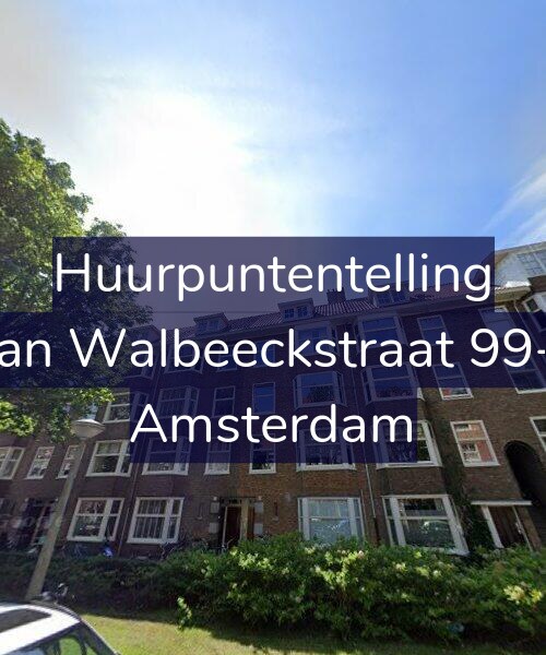 Foto gevel Huurpuntentelling voor Van Walbeeckstraat 99-1, Amsterdam