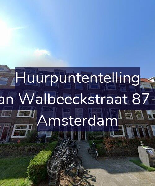 Foto gevel Huurpuntentelling voor Van Walbeeckstraat 87-H, Amsterdam