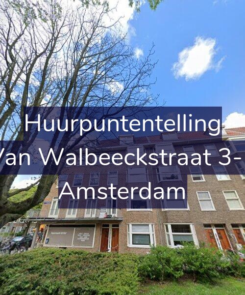 Foto gevel Huurpuntentelling voor Van Walbeeckstraat 3-1, Amsterdam
