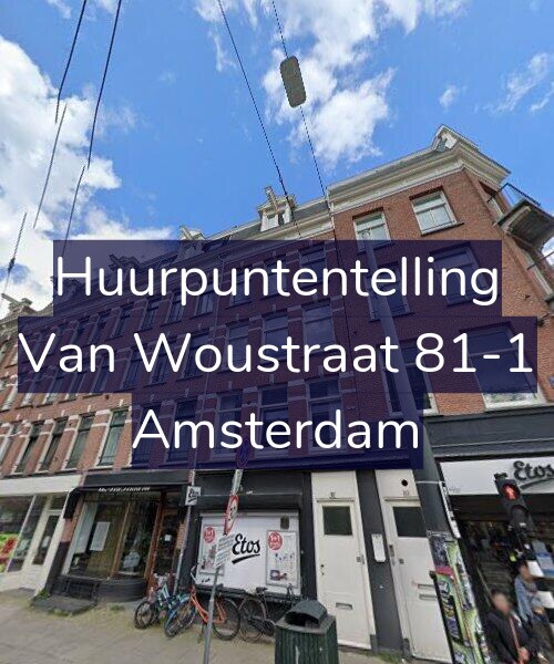 Foto gevel Huurpuntentelling voor Van Woustraat 81-1, Amsterdam