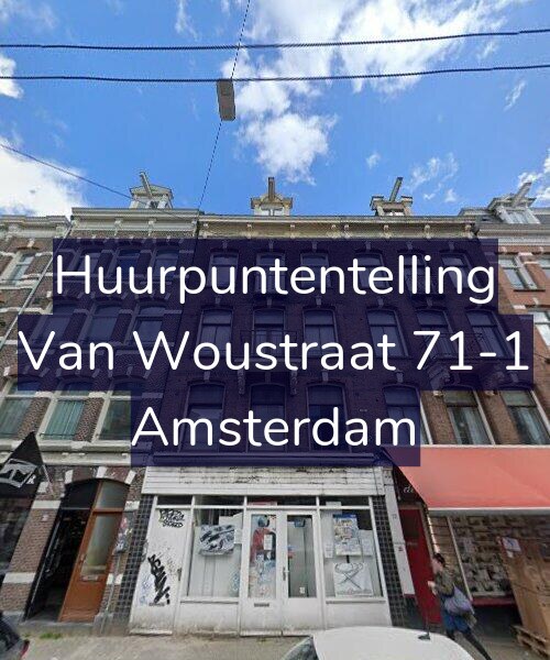Foto gevel Huurpuntentelling voor Van Woustraat 71-1, Amsterdam