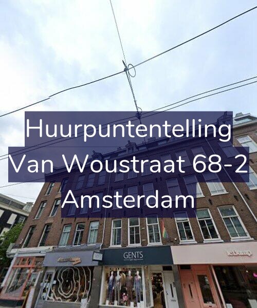 Foto gevel Huurpuntentelling voor Van Woustraat 68-2, Amsterdam