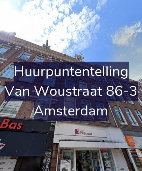 Foto gevel Huurpuntentelling voor Van Woustraat 86-3, Amsterdam