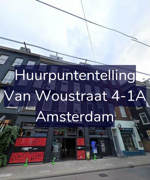Foto gevel Huurpuntentelling voor Van Woustraat 4-1A, Amsterdam