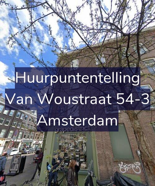 Foto gevel Huurpuntentelling voor Van Woustraat 54-3, Amsterdam