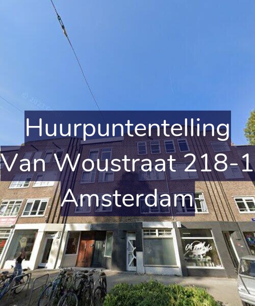 Foto gevel Huurpuntentelling voor Van Woustraat 218-1, Amsterdam