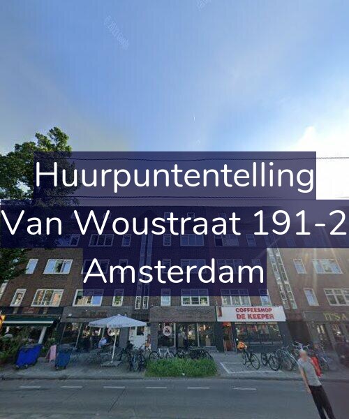Foto gevel Huurpuntentelling voor Van Woustraat 191-2, Amsterdam