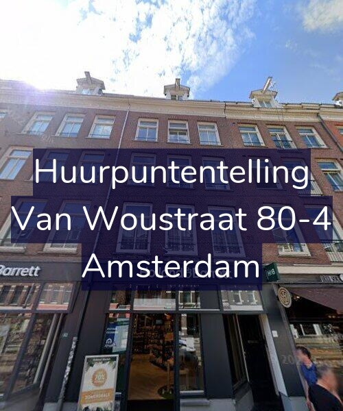 Foto gevel Huurpuntentelling voor Van Woustraat 80-4, Amsterdam