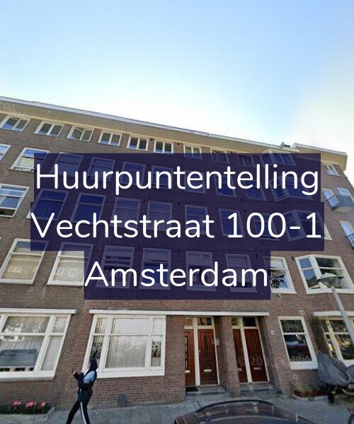Foto gevel Huurpuntentelling voor Vechtstraat 100-1, Amsterdam