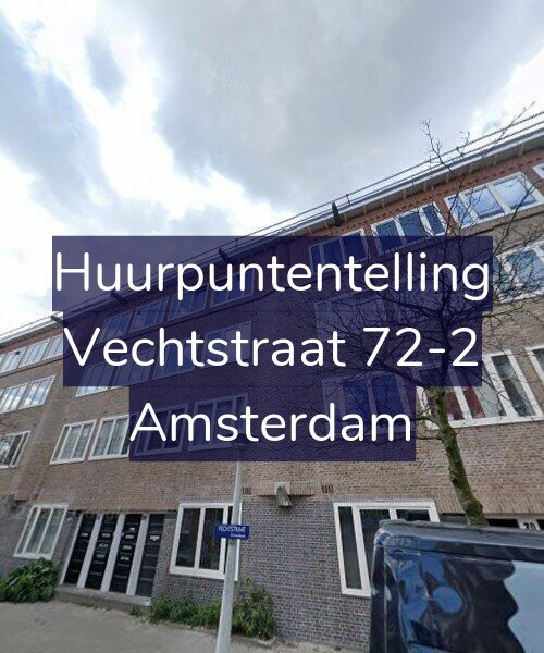 Foto gevel Huurpuntentelling voor Vechtstraat 72-2, Amsterdam