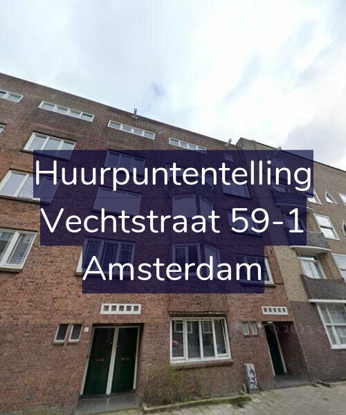 Foto gevel Huurpuntentelling voor Vechtstraat 59-1, Amsterdam