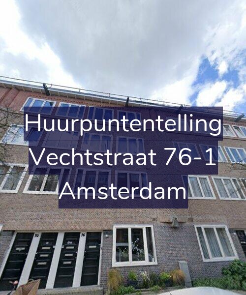 Foto gevel Huurpuntentelling voor Vechtstraat 76-1, Amsterdam