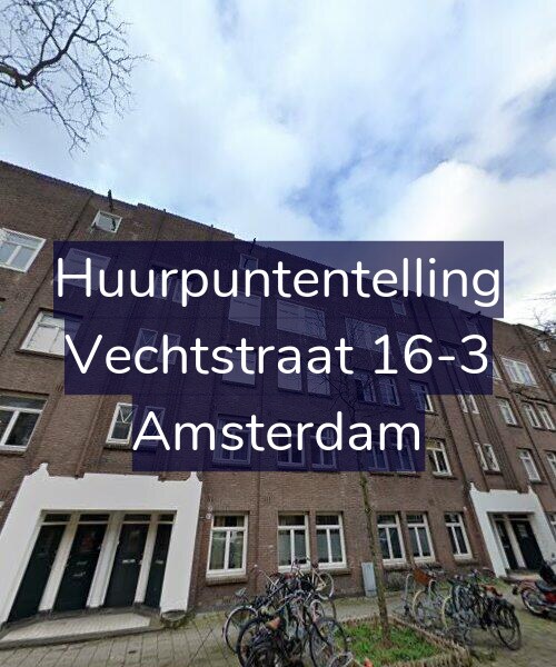 Foto gevel Huurpuntentelling voor Vechtstraat 16-3, Amsterdam