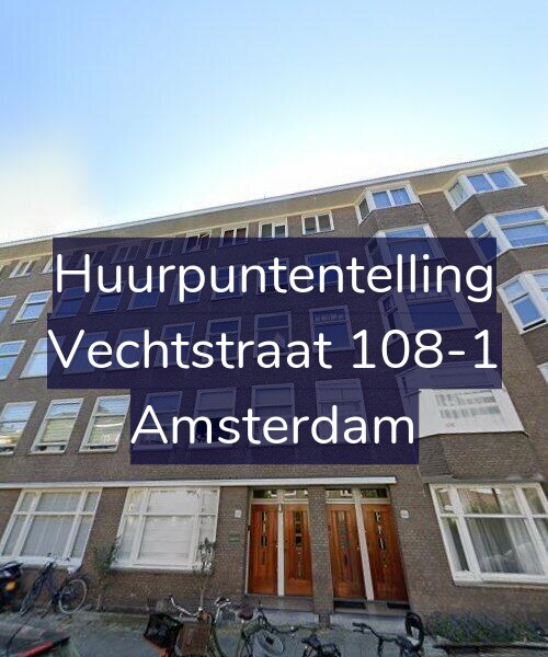 Foto gevel Huurpuntentelling voor Vechtstraat 108-1, Amsterdam