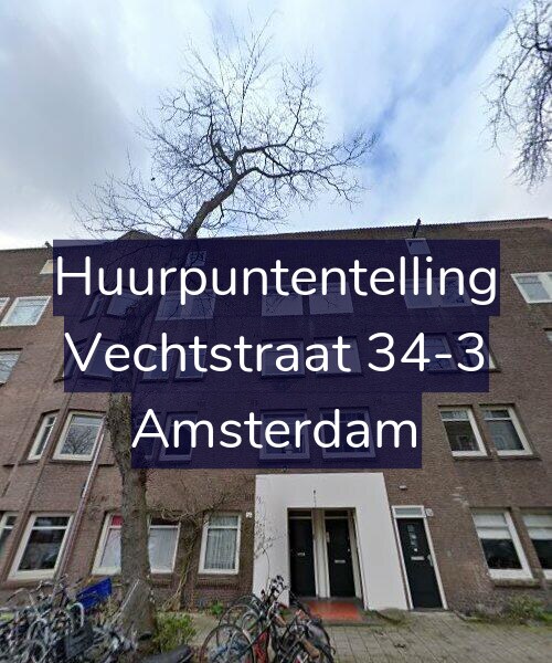 Foto gevel Huurpuntentelling voor Vechtstraat 34-3, Amsterdam