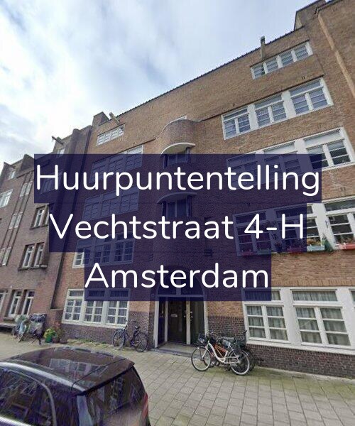 Foto gevel Huurpuntentelling voor Vechtstraat 4-H, Amsterdam