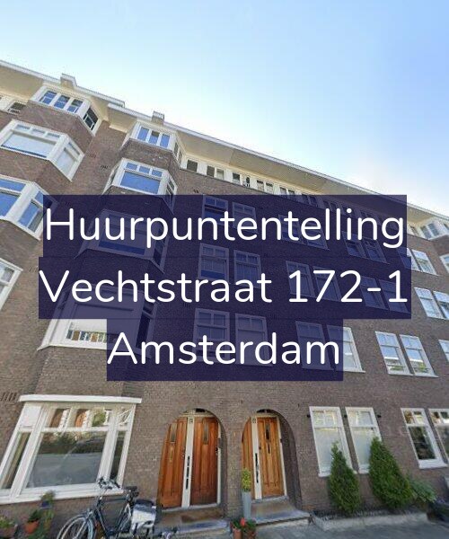 Foto gevel Huurpuntentelling voor Vechtstraat 172-1, Amsterdam