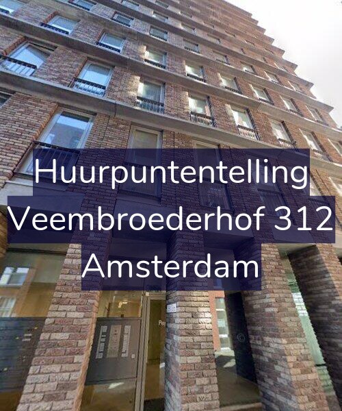 Foto gevel Huurpuntentelling voor Veembroederhof 312, Amsterdam