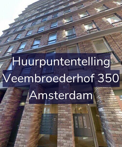 Foto gevel Huurpuntentelling voor Veembroederhof 350, Amsterdam