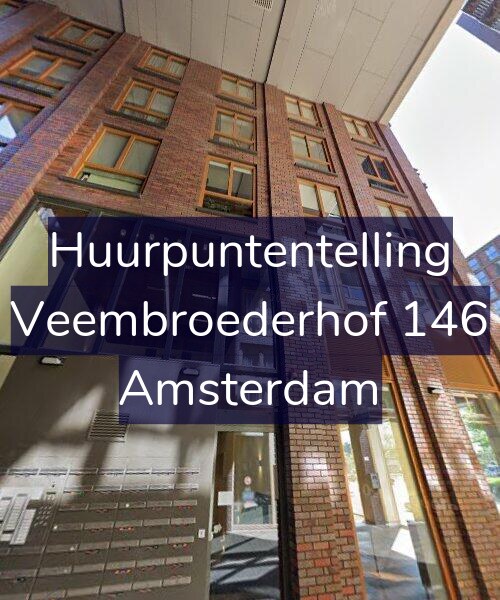 Foto gevel Huurpuntentelling voor Veembroederhof 146, Amsterdam