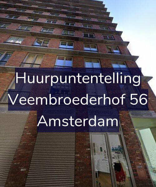 Foto gevel Huurpuntentelling voor Veembroederhof 56, Amsterdam