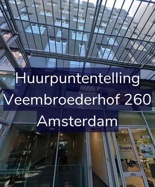 Foto gevel Huurpuntentelling voor Veembroederhof 260, Amsterdam