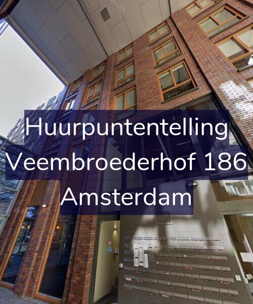 Foto gevel Huurpuntentelling voor Veembroederhof 186, Amsterdam