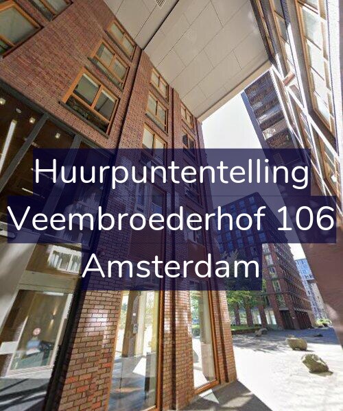 Foto gevel Huurpuntentelling voor Veembroederhof 106, Amsterdam