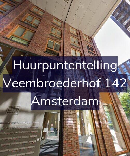 Foto gevel Huurpuntentelling voor Veembroederhof 142, Amsterdam