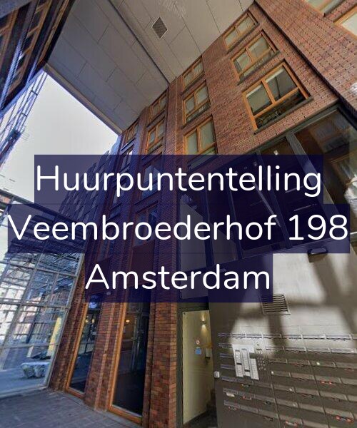 Foto gevel Huurpuntentelling voor Veembroederhof 198, Amsterdam