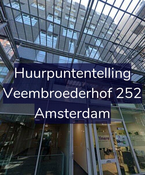 Foto gevel Huurpuntentelling voor Veembroederhof 252, Amsterdam