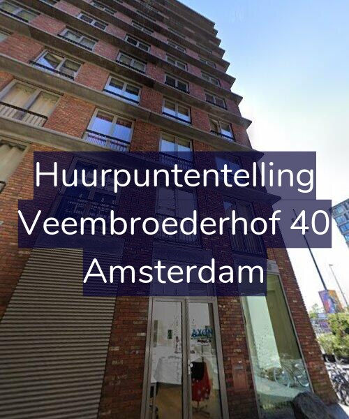 Foto gevel Huurpuntentelling voor Veembroederhof 40, Amsterdam