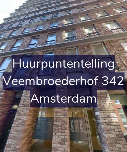 Foto gevel Huurpuntentelling voor Veembroederhof 342, Amsterdam