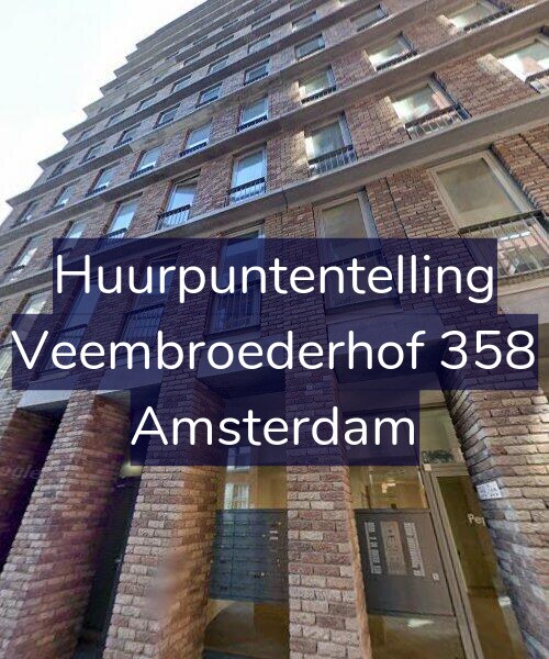 Foto gevel Huurpuntentelling voor Veembroederhof 358, Amsterdam