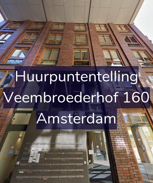 Foto gevel Huurpuntentelling voor Veembroederhof 160, Amsterdam