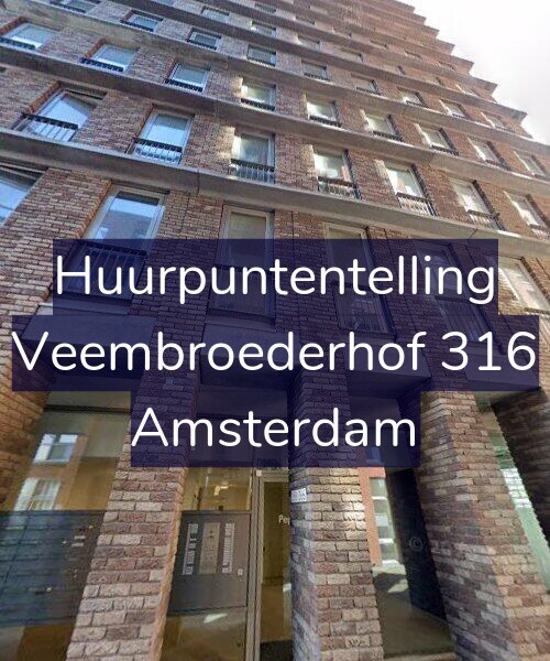 Foto gevel Huurpuntentelling voor Veembroederhof 316, Amsterdam