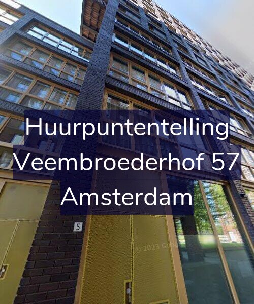 Foto gevel Huurpuntentelling voor Veembroederhof 57, Amsterdam
