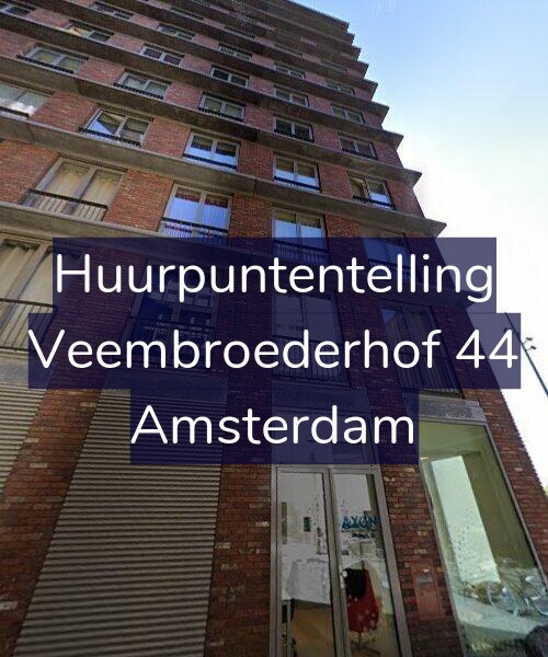 Foto gevel Huurpuntentelling voor Veembroederhof 44, Amsterdam