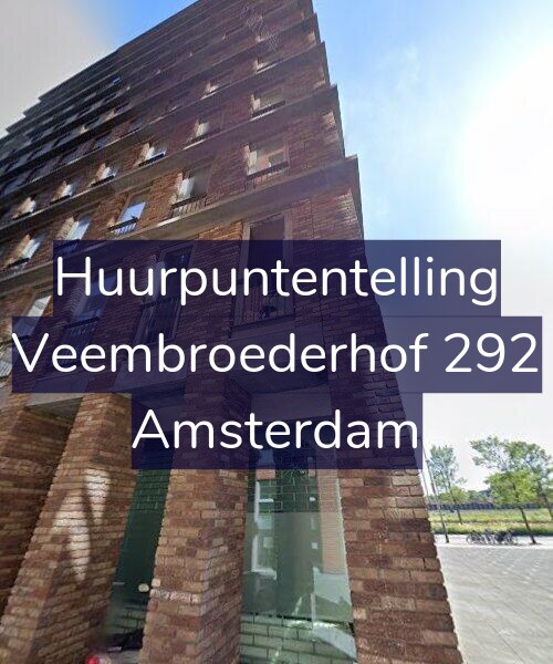 Foto gevel Huurpuntentelling voor Veembroederhof 292, Amsterdam
