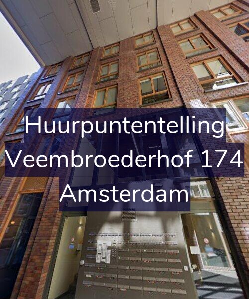 Foto gevel Huurpuntentelling voor Veembroederhof 174, Amsterdam