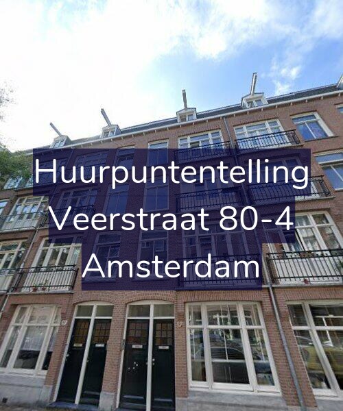 Foto gevel Huurpuntentelling voor Veerstraat 80-4, Amsterdam