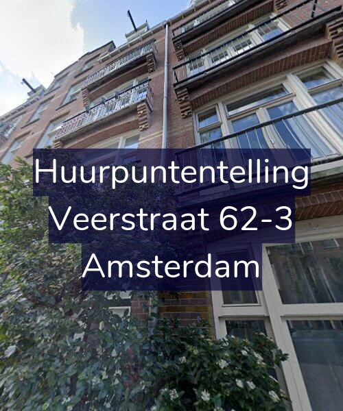 Foto gevel Huurpuntentelling voor Veerstraat 62-3, Amsterdam