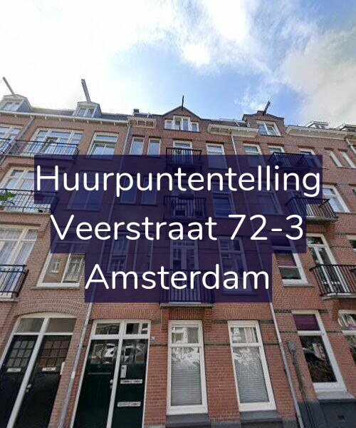 Foto gevel Huurpuntentelling voor Veerstraat 72-3, Amsterdam