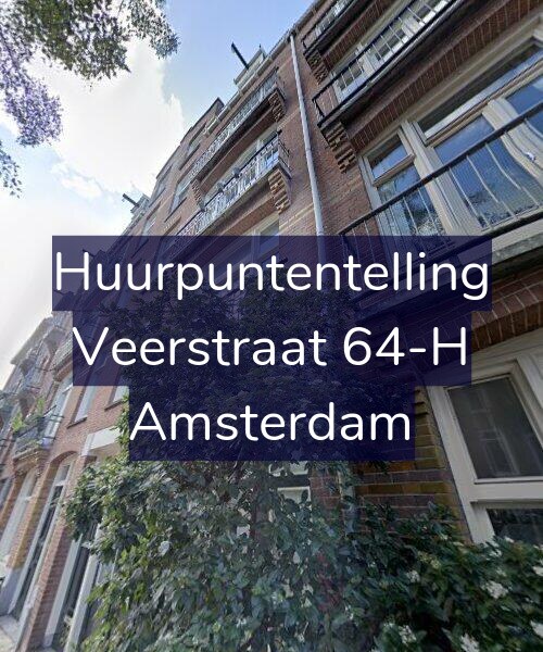 Foto gevel Huurpuntentelling voor Veerstraat 64-H, Amsterdam