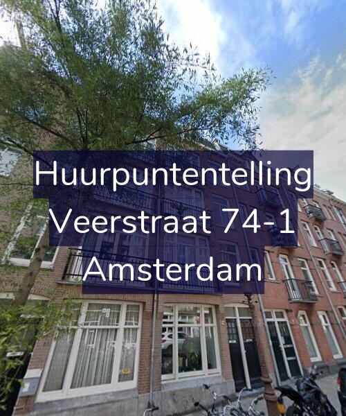 Foto gevel Huurpuntentelling voor Veerstraat 74-1, Amsterdam