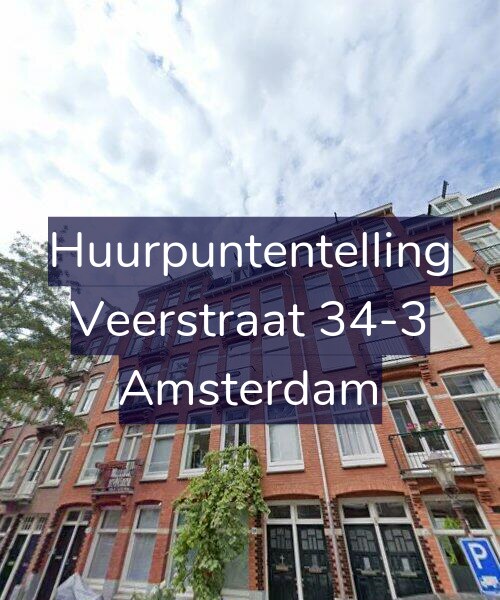 Foto gevel Huurpuntentelling voor Veerstraat 34-3, Amsterdam